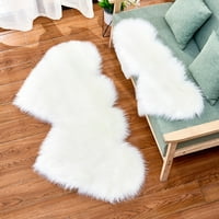 Yubnlvae килим вълна имитация на овча кожа килими Неплъзгащи се спалня рошави килими рогозки