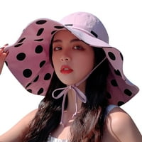 Лятна UPF50+ слънчеви шапки за жени широк ръб на открито UV защита сгъваема риболовна шапка Модна плажна шапка с клапа на шията