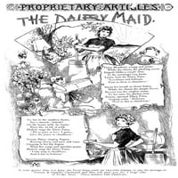 Реклама на сапуна, 1887. Реклама на списание Намерика за сапун от слонова кост на Procter & Gamble, 1887. Плакат печат от