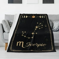 Nosbei одеяло съзвездие хвърлете одеяла хороскоп астрология мека уютна персонализирана фланела за хвърляне на одеяла