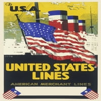 Плакат Реклама Съединените щати Лини