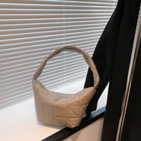Bxingsftys Fashion Hobos Рамо чанта ватирана чанта за чанта Прост дизайн за офис пътувания