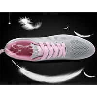 Bellella дами маратонки Небрежни обувки за ходене Мрежа за бягащи обувки Неплъзгащи се обучители на открито атлетично сиво-рок 8.5
