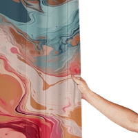 Мраморна завеса за душ цветни душ завеси за баня ретро стил боя за боядисване в мраморна текстура водоустойчива полиестерна тъкан за душ завеса с куки