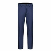 Xysaqa Men's Fashion Solid Suit Pants Slim Fit Мъжете с директно прилепване на работното място Бизнес панталон ежедневен празник ежедневни панталони за мъже