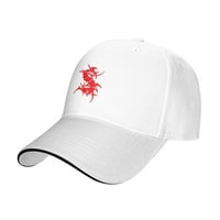 Cepten Mens & Womens Street Style Уникален печат с лого на Sepultura регулируема бейзболна шапка бяло