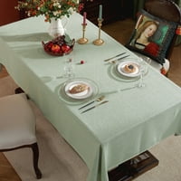 Lumento покривка за домашен декор маса измита декоративна покривка за покриване на правоъгълник с луксозна вафла с устойчива вафла на петрол 135*