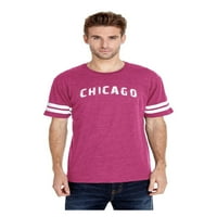 MMF - Мъжки футболни тениски на фланелка, до размер 3XL - Чикаго