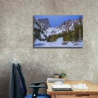 Epic Graffiti 'Rocky Mountain Snowshoer - Национален парк Rocky Mountain' от Дарън Уайт, Giclee Canvas Wall Art, 40 x26