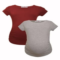 LVMA - Премиум мек памук - Женска тениска за майчинство - комплект