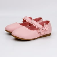 Момиче обувки кожени обувки деца танцово изпълнение катарама обувки момичета мода розов размер 21