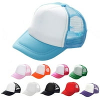 Дишаща обикновена мрежеста бейзболна шапка Unise регулируем Snapback Sunhat за лятото