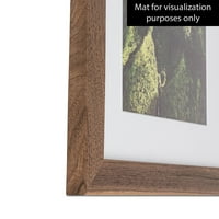 Arttoframes Light Walnut Picture Frame, тази кафява дървена рамка за плакати е чудесна за вашето изкуство или снимки, идва с обикновена стъкло