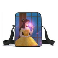 Красавицата и училищната чанта на звяра изискана грациозна аниме чанта за пътуване с кръстосана чанта 3cs добър подарък за момичета момчета за подарък на дъщеря син