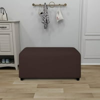 PureFit Super Stretch Soft Form Fit Западна мост на капака правоъгълник - османски копчиви за мебели за съхранение на крака и сгъваеми мебели за всекидневна с непластествено еластично дъно (Голяма светлина
