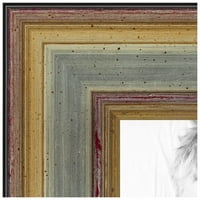 Arttoframes Сребърна рамка със златни акценти рамка за картина, рамка за плакат със сребърна дървесина