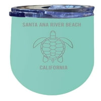 Санта Ана река Бийч Калифорния Оз Морския лазер Оценен изолирана винена неръждаема стомана