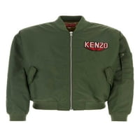 Kenzo Man Army Green Nylon Bomber Jacket