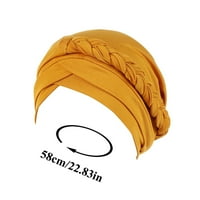 Betiyuaoe капачка за глава опаковки за жени химио рак шапки шапки етнически предварително завързани усукани плитки за коса покривка за опаковане на шапки