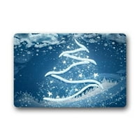 Winhome Christmass Blue Doomat Floor Mats Килими на открито на закрито портиер 23.6x