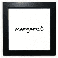Специален почерк английско име Margaret Black Square Frame Picture Wall Tabletop