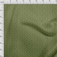 OneOone Cotton Poplin Forest Green Fabric Floral Craft Projects Decor Матела отпечатани от двора широк