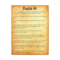 Писателни стени Псалм Глава златно библия платно християнско стена изкуство, готово да виси без разглеждане
