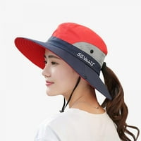 Жени мъже хвощ UV защита слънчева шапка опакована широка шапка на ръба на буни за риболов на туризъм