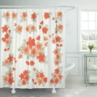 Флорални аранжировки в малки диви пеперуди цветя на селски букет шик използват душ завеса за баня завеса за баня