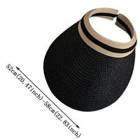 Шапки Levmjia за жени Лятна разрешение Жена лято Sunhat Sun Protection плетене сгъваема модна ежедневна шапка