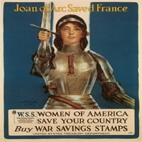 Джоан д'Арк - платно или изкуство за фини печатни стени