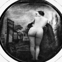 Nude Posing: Изглед отзад. NdaguerReotype, C1843. Печат на плакат от