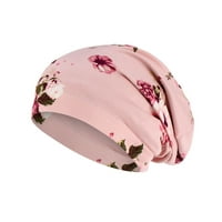 Slouchy beanie шапка шапка жените печат Индия шапка Ruffle Cancer Chemo Hat Beanie Wrap Cap