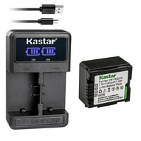 Kastar VW-VBG батерия и LED USB Charger, съвместим с Panasonic HDC-SD HDC-SDT HDC-SDT750K HDC-S HDC-SX5EB-S HDC-SX5EG-S HDC-SX5GCS-S HDC-SX5GK HDC-TM HDC-TM10K Камера