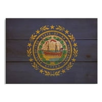 в. Ню Хемпшир Държавен флаг за дърво изкуство