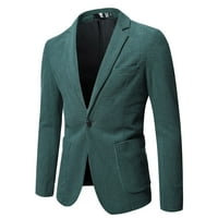 Leey-World Blazers for Men Men Open Slim Fit One Button Solid Color Suit Jacket