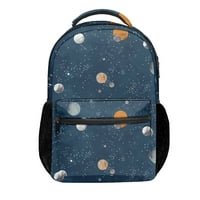 Космическа планета луксозна чанта за книги комфортни флорални чанти за пътуване със странични джобове за подарък за тийнейджърки