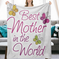 Подаръци за одеяло за мама, подаръци за рожден ден на майката за мама от дъщеря, майка дъщери Одеяла идеи за подаръци, одеяло за ден на майките, XL-150*