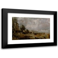 John Constable Black Modern Famed Museum Art Print, озаглавен - Откриването на Waterloo Bridge