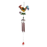 Метален петел вятър камбани метални пилешки занаяти боядисани декоративни висулки на звънеца