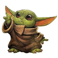 Естествено дърво бебе yoda jigsaw puzzle детска играчка подарък неравномерно дървен пъзел