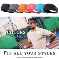 Solacol Headbands Спортни глави, аксесоари за тренировки пот улични ленти за йога голф фитнес записване на тенис тенис