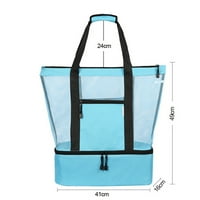 Mesh Beach Tote чанта с разглобяем плажен охладител - MA капацитет 34L ултра издръжлив за жени