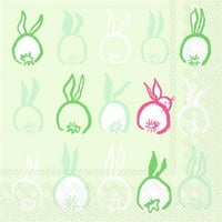 Boston International C хартиени коктейлни салфетки на - Bunny Tails - Калъф от 3