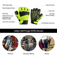 Велосипедни ръкавици с половин пръст унизинг mtb ръкавици за колоездене зелени