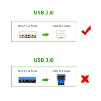-Mains съвместим 6.k-mains съвместим 6ft USB кабелен кабелен кабел за HP Deskjet 3050A 3000-J310C 3050A-J611A 3050A-J Принтер