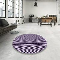 Ahgly Company вътрешен правоъгълник с шарени тъмно лилави килими, 4 '6'