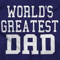 Денят на бащата в света най -големият татко за мъжки суичър от екипаж Brisco Brands 3x