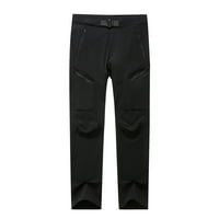 Uorcsa Mens Pants дънки улица тенденция с пълна дължина Бързо сухо домашно празнично мъжки панталони Черни размер XL