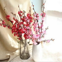 Романтични червени изкуствени цветя коледен декор за сватбена домашна парти декорация булка фалшиви цветя на закрито